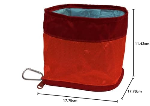 Kurgo Zippy Bowl, 48oz, Barn Red — view 6