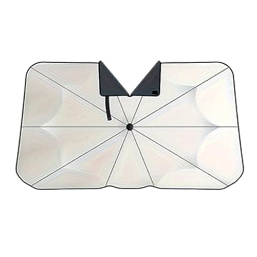 Windshield Cover Sun Shade, 140x80cm Thickened Foldable Umbrella Sunshade for Car, SUV, MPV, Truck Front Window, Heat Interior Protection, Travel, Road Trip