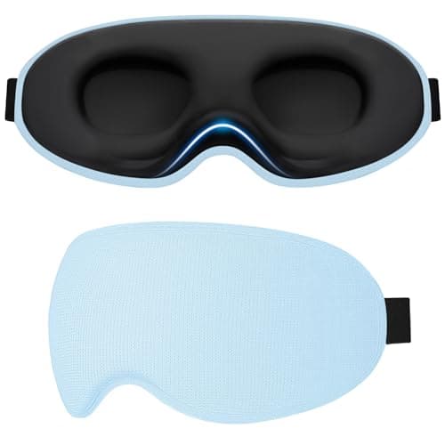 Gritin 100% Blackout Sleep Eye Masks for Women&Men, Side Sleepers Friendly