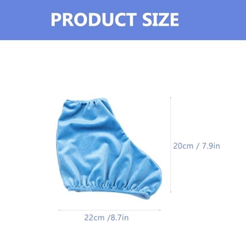 Blue Skate Boot Covers, Polyester Wear Resistant Protection for Skates — view 2