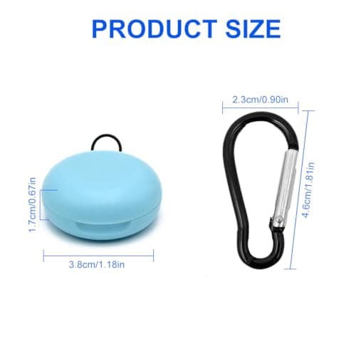LICQIC Earplug Case, Earbud Storage, 1 Pcs Blue — view 2