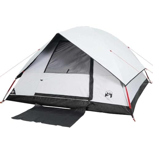 Ziaphsol Dome Family Tent for 6 People, White Darkened, Waterproof Outdoor Tent with E Connection, 305 x 305 x 183 cm, Lightweight Pack Size for Camping, Hiking, Trekking, Festival — view 3