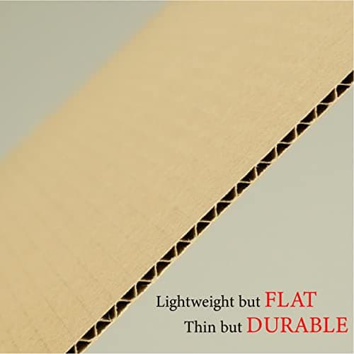 ANSSDO 200 Pack 3.5x4.5 Inch Brown Corrugated Cardboard Sheets, Premium Rigid Lightweight Inserts for Sports Card Protectors, Trading Card Folders, Shipping Stiffeners, Cardboard Dividers — view 2