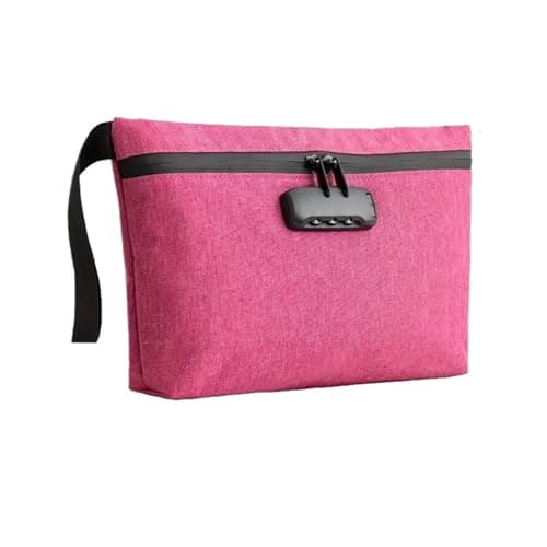 Cosmetic Bags Cosmetic Bag Organiser with Combination Lock Portable Handheld Wash(Grey) — view 4
