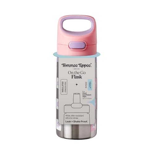 Tommee Tippee On The Go Insulated Straw Bottle 18m+ Stainless Steel — view 2