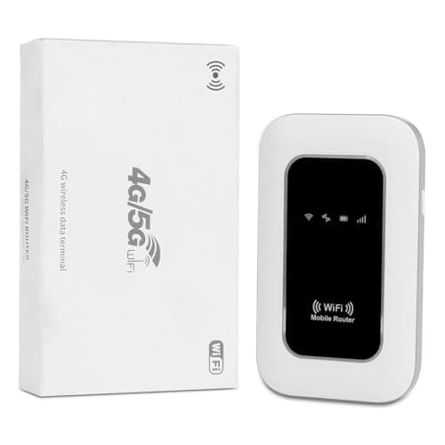 Portable 5G/4G+ WiFi Router, Plug & Play No SIM Card Needed, 300 Mbps Ultra-Fast Hotspot for Travel, Work & Home, Unlock Global Internet Access for 10 Devices