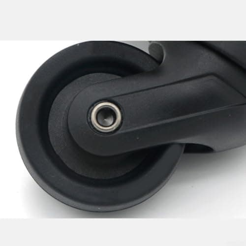 2 Sets Luggage Wheel Replacement Parts Plastic Silent Rollers 9.8cm Tall 4.9cm Wide for Suitcase Trolley Repair Easy Install with Mounting Hardware — view 6