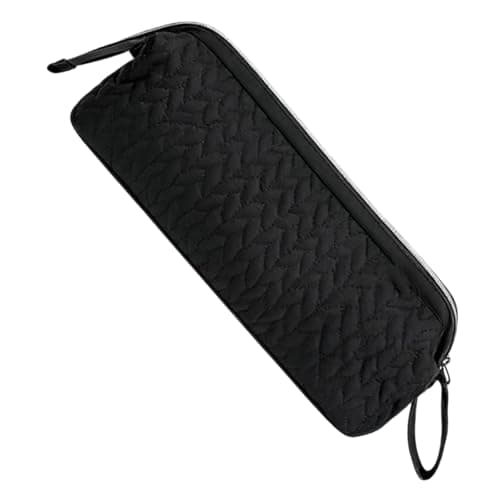 Hair Tools Travel Bag for Dryer and Curling Iron, Black Polyester