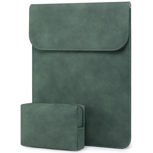 HYZUO 15 Inch Laptop Sleeve Case Bag for MacBook Air 15 M5, Midnight Green