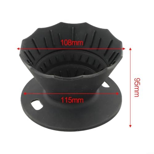 Portable Travel Coffee Maker Foldable Silicone Basket(Black) — view 2