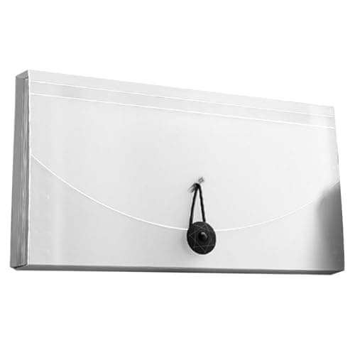 Accordion File Folder 13 Pockets Expanding File for Professional (Clear) — view 2
