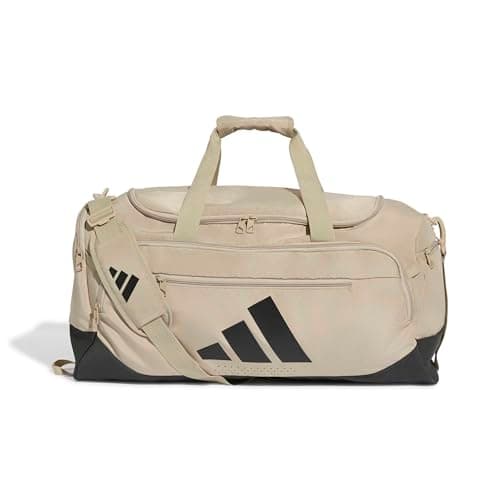 adidas Unisex Training Defender Duffle Bag Medium Duffel_Bag, Khaki Three/Black, One Size