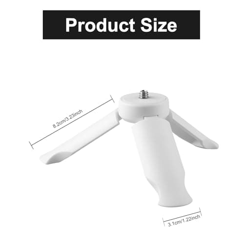 Hopzab Mini Tripod for DJI Osmo Pocket 3 & 2, Portable Desktop Stand for Gimbals, Camera Stabilizers, Vlog Accessories, Non-Slip Silicone Mount for Various Filming Equipment(White) — view 2