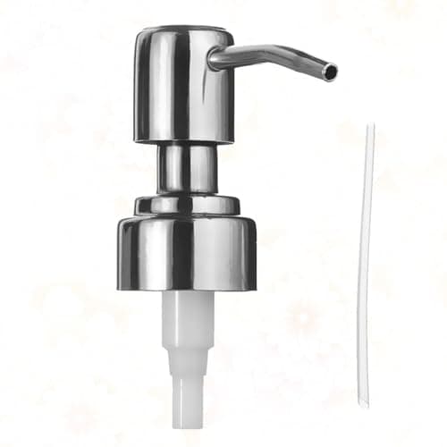 EXAOMBLE Lotion Dispenser Pump Easy Soap Dispensing Pump with Sturdy Plastic Components Stainless Steel for Travel Bottles Suitable for Hand Wash and Moisturiser Containers — view 5