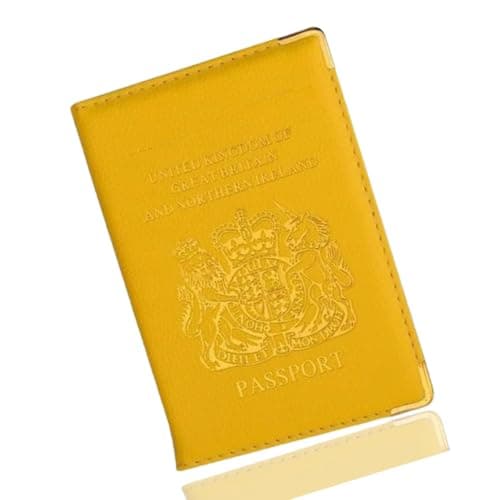 BMLIMITED BML Passport Holder & Travel Wallet Premium Organiser for Passport, Cards, Boarding Passes Stylish Passport Protector Cover Ideal Travelers (Yellow)