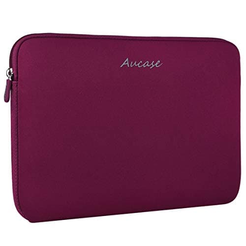 Aucase Laptop Case Sleeve 13.3 14 Inch, Thickest Lightest Water Resistant Neoprene Protective Laptop Bag for Men and Women, Compatible with MacBook 15.3''/ Air 15'' M3 M2, Chromebook