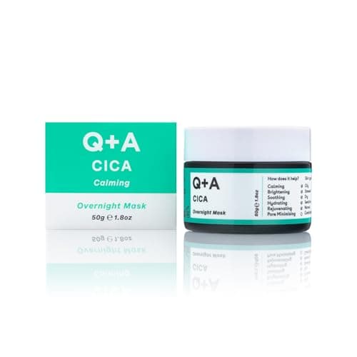 Q+A Cica Overnight Face Mask 50g, Sensitive Skin Sleeping Mask