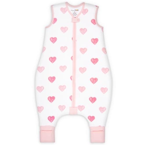 Organic Cotton Toddler Sleeping Bag with Legs 1.0 TOG Sleep Sack 1-Pack