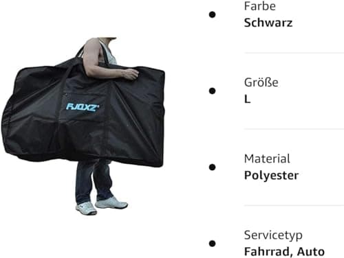 trancoss Bike Folding Travel Bag 26 Inch 1680D Padded Folding Carrier Waterproof Cycling Luggage Bag for Transport,Air Travel — view 5