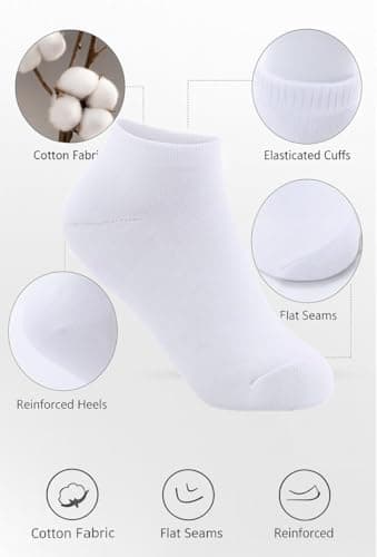 A2Z 4 Kids 6 Pack Girls Boys Plain Trainer - Socks AZ750 White 6 Pack 6-9 — view 2