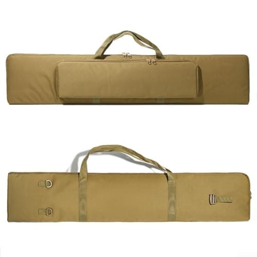 Zoegneer Waterproof Fishing Rod Bag 120cm Portable Short Model Tackle Storage Case with Shoulder Strap for Outdoor Travel Camping Black Green Khaki 600D PVC Oxford Fabric Large Ca(black) — view 6