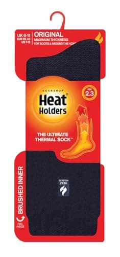 HEAT HOLDERS - Mens & Womens 2.3 Tog Original Thermal Socks | 3 Sizes | Thick Warm Fluffy Insulated Socks for Winter | Ideal for Raynauds (6-11, Navy) — view 4