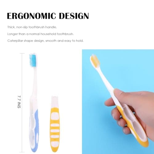 EasyHonor Travel Toothbrush Bulk, Folding Toothbrush with Medium Soft bristles, for Hiking, Camping, Traveling, School, and Home Supplies. (12 Pcs) — view 3