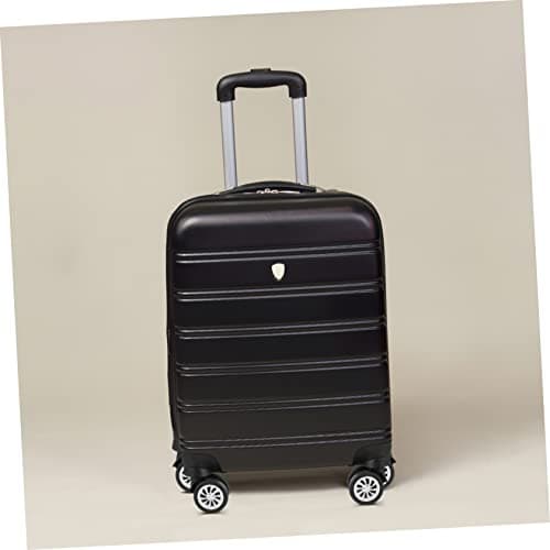 HEMOTON 4pcs Replacement Suitcase Wheels for Luggage Box with Quiet Mute Design, Sturdy Black Plastic Swivel Wheels for DIY Suitcase Repair and Universal Luggage Parts — view 2