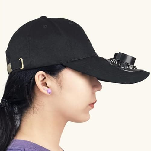 Sun Hat With Fan - Detachable Digital Display USB Rechargeable Protection — view 5