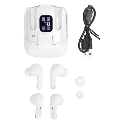 SIXRUN 4 Pack Wireless Earbuds, 5-8Hr Playback Battery Display Case — view 6