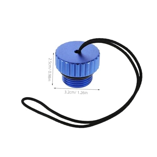 Cabilock Scuba Diving Tank Valve Cap Threaded Plug Blue Protective Dust Cover Adapter Cap for Scuba Regulator Valve Suitable for Dive Tank Accessories — view 2