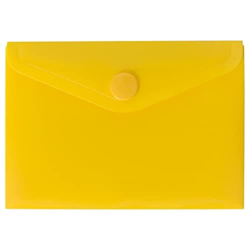 eco-eco A7 50% Recycled Assorted Colours Press Stud Popper Wallet, Plastic Folders (Pack of 25), 105mm x 74mm, eco077x25 — view 6