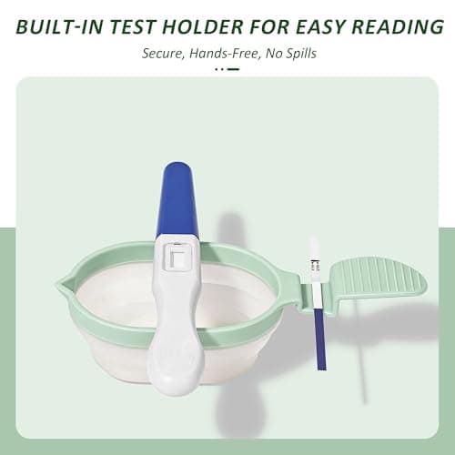 Ihaapsi Collapsible Pee Cup 2 Pack, with Test Rest, Non-Slip Handle (Green) — view 4