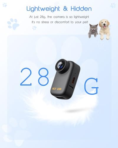 Yolansin 4K Cat Collar Camera with 64GB SD Card, Mini Pet Camera for Video Records for Cats Dogs Outdoor/Inoor Puppy Supplies Birthday Gift — view 2