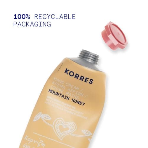 KORRES Mountain Honey Hand Cream, Nourishing Hand Cream with Sweet Almond Oil, Warm Honey Fragrance, Silicone & Paraben-Free, Intensive Care for Dry Hands, Practical Size for Travel, 50 ml — view 6
