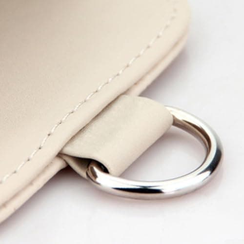 Space Efficient Car Vent Phone Holder with Integrated Storage Pouch Ideal Travel Buddy (Beige) — view 4
