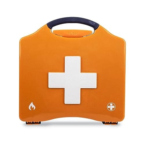 BurnSoothe Burn First Aid Kit In Orange Compact Aura Box First Aid Emergency Burn Kit - Modern Comprehensive Burns Kit. Ideal For Smaller Work Environments (Box Size: 20.5cmh X 20cmw X 6.5cmd) — view 2