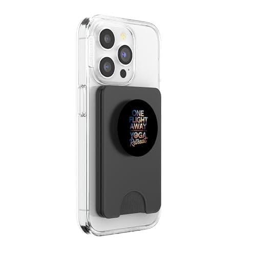 One Flight Away From My Next Yoga Retreat PopSockets PopWallet for MagSafe — view 4