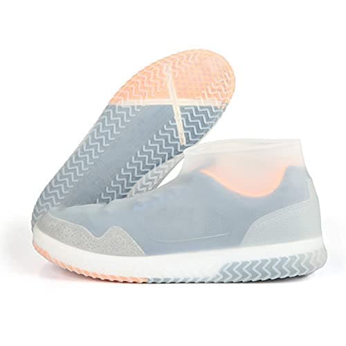 GDOKKNY Reusable Waterproof Shoe Covers for Men Women Slip Resistant Silicone Shoe Cover Folding Anti Skid Socks Shoe Covers to Prevent Rain Into Shoes(XL)