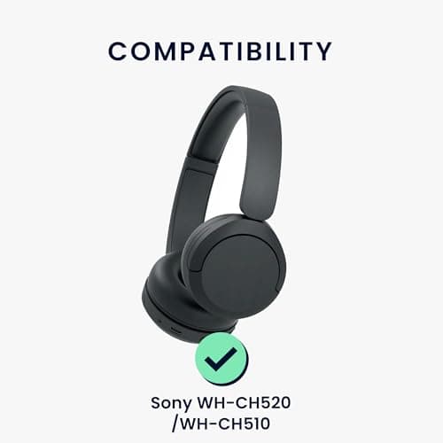 kwmobile Neoprene Headphone Case for WH-CH520 / WH-CH510 / MDR-ZX110 Cover – Over-Ear Headset Storage Pouch - Soft Travel Carry Bag Dark Blue — view 2