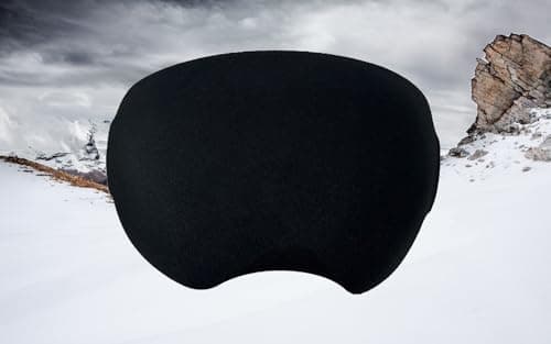 AMMKRO Ski Snowboard Goggle Cover Protector - Lens Scratch Dust Protection for Travel Storage Accessories (Black) — view 4
