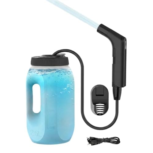 Portable Bidet for Travel & Camping - Electric Handheld Bidet Sprayer for Women & Men | Muslim Shower Shattaf | 2.5L Tank | 1.2m Hose | USB Rechargeable 800mAh | Postpartum & Personal Hygiene — view 5