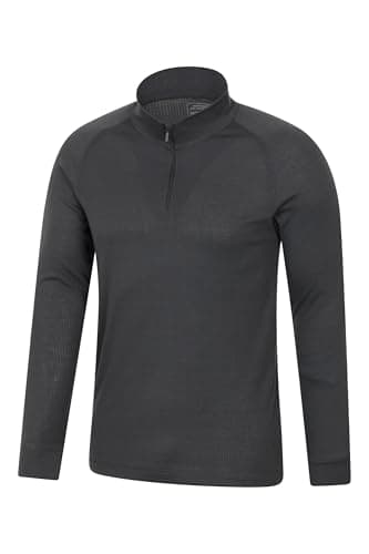 Mountain Warehouse Talus Mens Base Layer Top Multipack - Breathable, Moisture Wicking, Isotherm Top - Autumn Winter, Outdoors, Travelling & Hiking Charcoal (Multipack) L — view 5