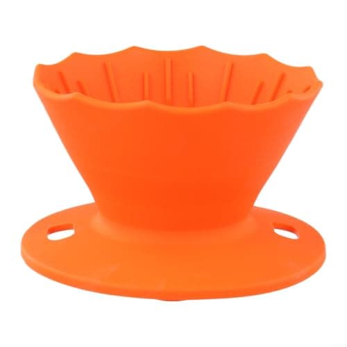 Portable Travel Coffee Maker Foldable Silicone Basket(Black) — view 4