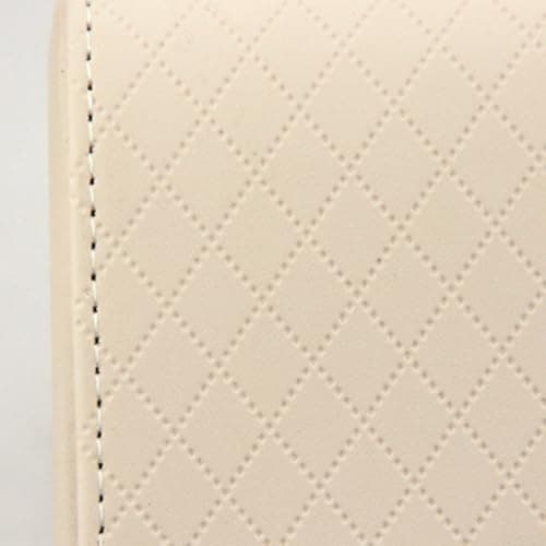 Space Efficient Car Vent Phone Holder with Integrated Storage Pouch Ideal Travel Buddy (Beige) — view 3