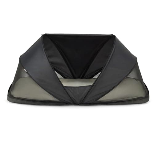 Deryan Cutey Toddler Travel Cot with Mattress, Pop-up Baby Tent, 0-2.5 Years, Foldable in 2 Seconds - Includes Mosquito Net & Travel Bag, for One Child, 120 x 63 x 50 cm, Black — view 2