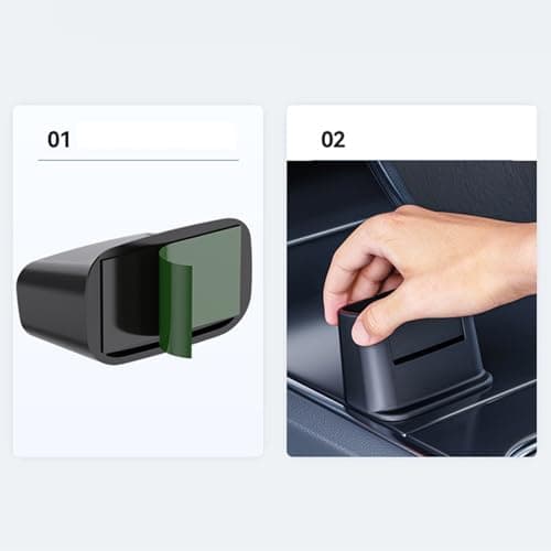 Car Console Organiser | Car Dashboard Bag Key Holder Organiser - Non-Slip Car Accessories for Phone Keys Truck SUV Saloon Pickup Scooter - Automotive Travel Driving Road Trip F — view 6