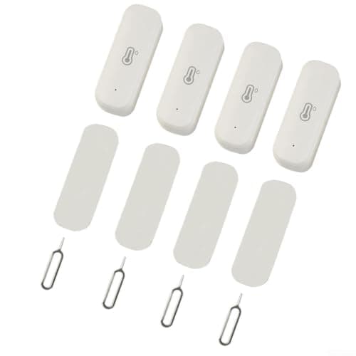 4 Pack Smart Temperature and Humidity Sensor for Tuya WiFi Wireless Thermometer Hygrometer Indoor Monitor with App -20C to 60C Range Compact Design for Home Greenhouse Baby Room Garage Cellar — view 3