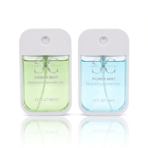 Hand Sanitizer Travel Size 2 Pack (Aloe Vera & Green Apple), Refreshing Scented Hand Sanitizer for Purse, Backpack & Car, Quick Dry, Portable Design, Smooth Finish, Perfect for Active Lifestyle