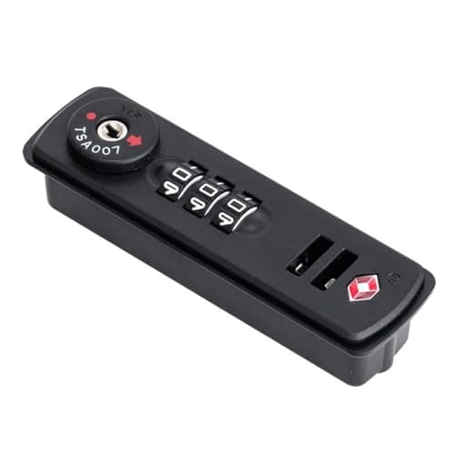 Xshelley Travel Locks TSA Approved Luggage Locks,Customs Combination Lock - Keyless, Portable Customs Code Travel Backpack Baggage Replacement Accessories